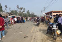 एकआपसमा मोटरसाइकल ठोक्किँदा दुई युवकको मृत्यु